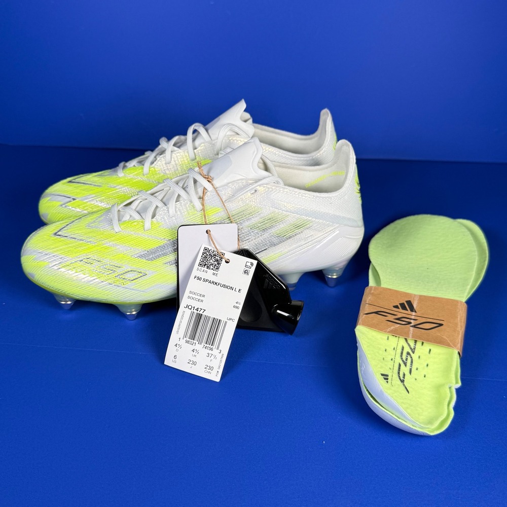 adidas F50 Elite SG Soccer Cleats Yellow Women's Size 6 JQ1477
